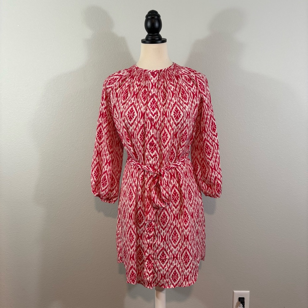 Anthropologie Maeve Belted Shirt Dress sz XS